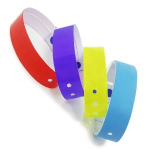 Clear 1.5" Neoprene Wristbands for Events